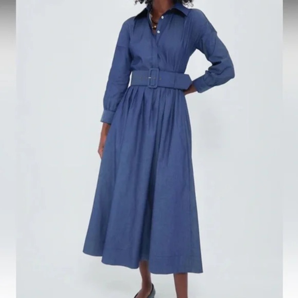 Tuckernuck x India Hicks Chambray Comporta Dress - Picture 4 of 4
